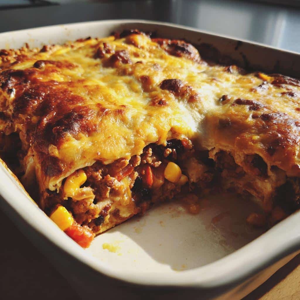 Healthy Baked Burrito Casserole