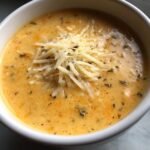 Irresistible Healthy Cheddar Cauliflower Soup in 45 Minutes 3 Healthy Cheddar Cauliflower and Roasted Garlic Soup