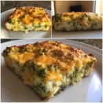 Healthy Cheesy Broccoli Rice Casserole