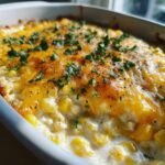 Healthy Cheesy Cream Cheese Corn Casserole