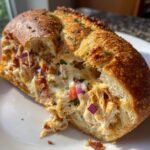 Healthy Chicken Bacon Ranch Stuffed Bread