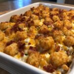 Healthy Chicken Bacon Ranch Tater Tot Casserole