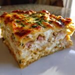 Healthy Chicken Cordon Bleu Lasagna