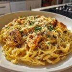 30-Minute Healthy Chicken Linguine in Garlic Cajun Alfredo 3 Healthy Chicken Linguine in Garlic Cajun Alfredo