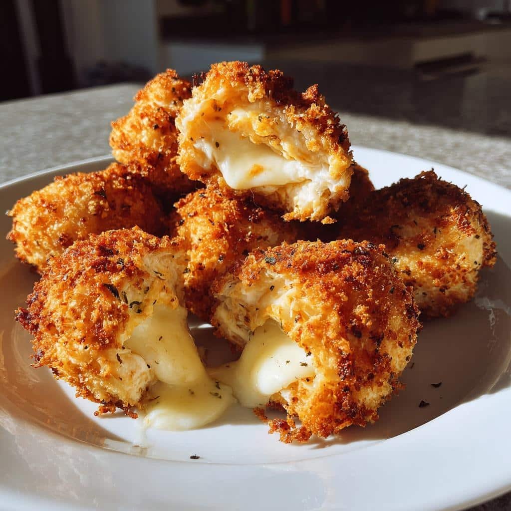 Healthy Chicken Mozzarella Bombs (High Protein)