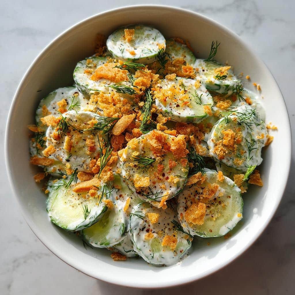 Healthy Cucumber Ranch Crack Salad
