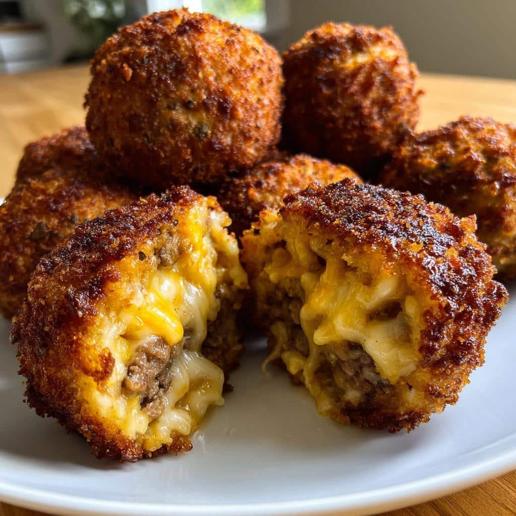 Healthy Garlic Parmesan Cheeseburger Bomb - detail 1