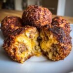 Healthy Garlic Parmesan Cheeseburger Bomb