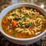 35-Minute Healthy Hamburger Noodle Soup - Comfort Magic 3 Healthy Hamburger Noodle Soup