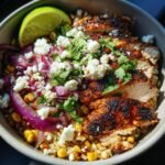 Healthy Street Corn Chicken Rice Bowl