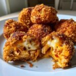 Healty Buffalo Chicken Bacon Loaded Mozzarella Bombs