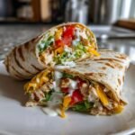 Healty Chicken Bell Pepper Ranch Burritos