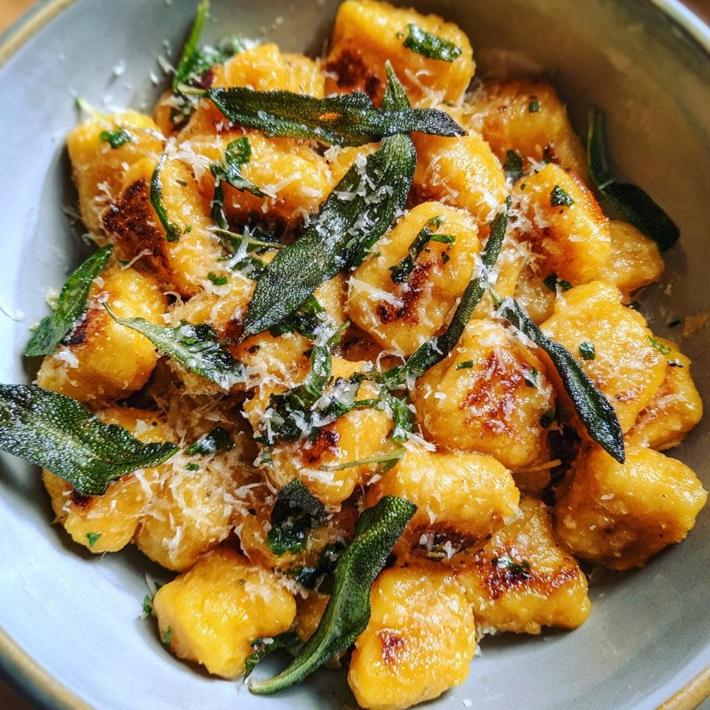 pumpkin gnocchi with sage