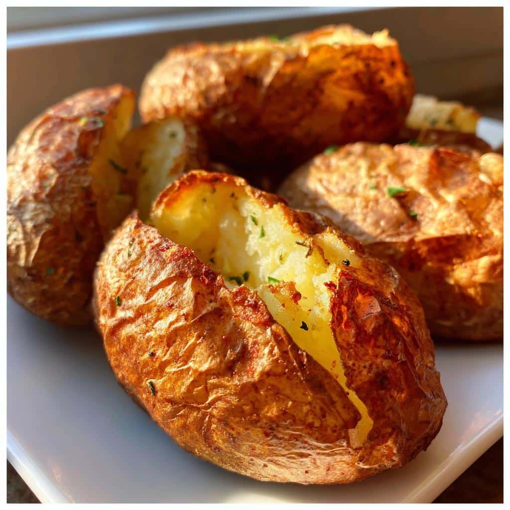 Christmas Healthy Air Fryer Baked Potatoes