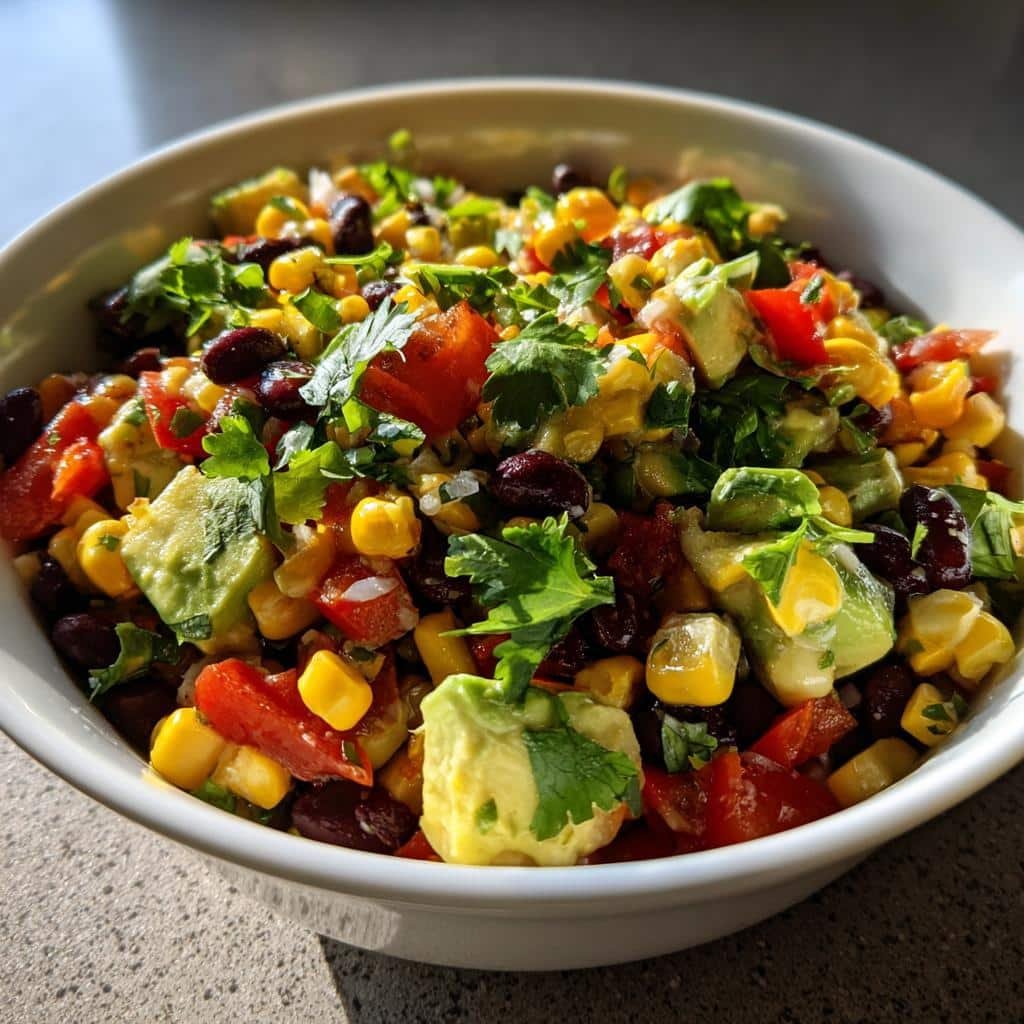 Christmas Healthy Black Bean & Corn Salad - detail 1