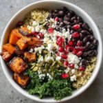 Christmas Healthy Black Bean + Quinoa Power Bowl
