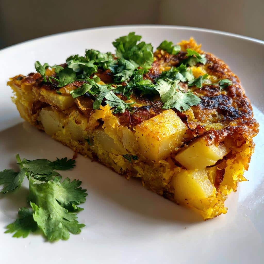 "30-Min Christmas Healthy Bombay Potato Frittata - Glorious Holiday Magic" 4 Christmas Healthy Bombay Potato Frittata - detail 1