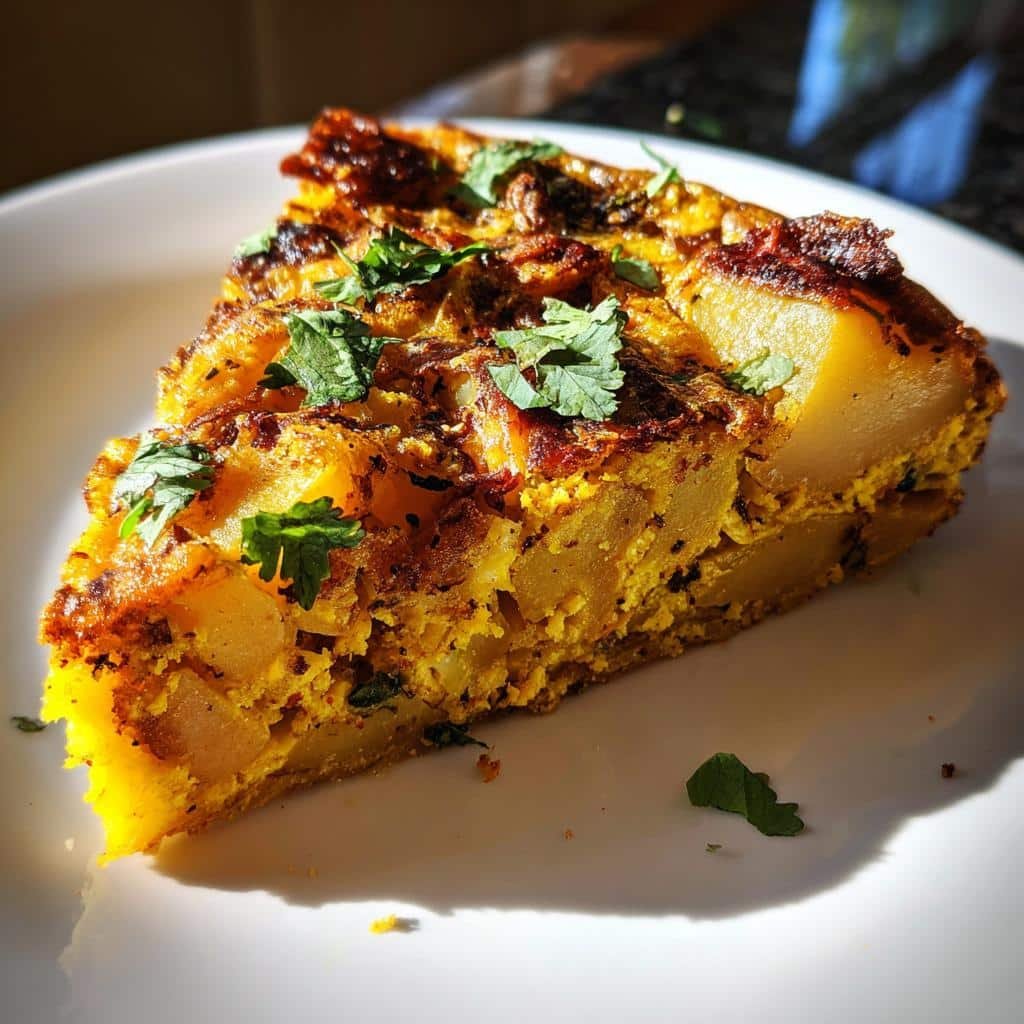 Christmas Healthy Bombay Potato Frittata