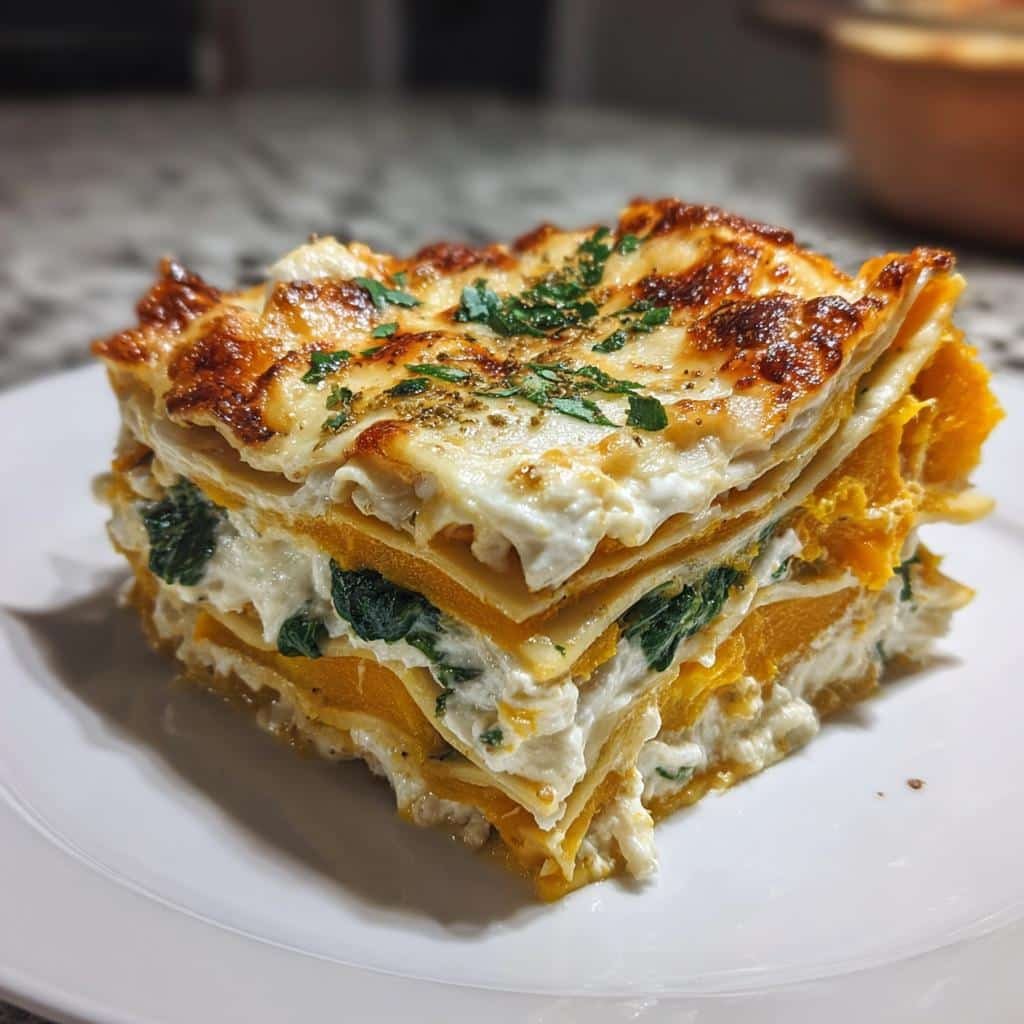 Christmas Healthy Butternut Squash Lasagna