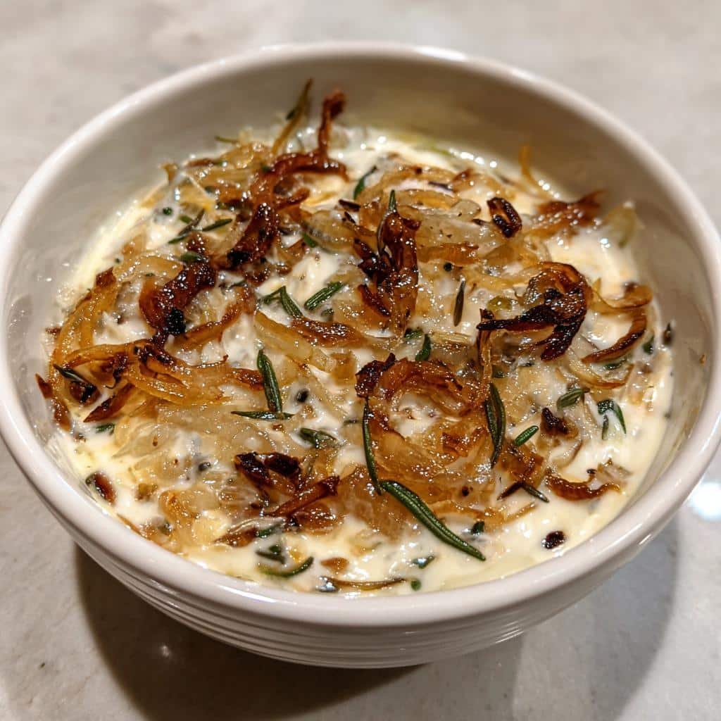 Christmas Healthy Caramelized Onion & Rosemary Dip