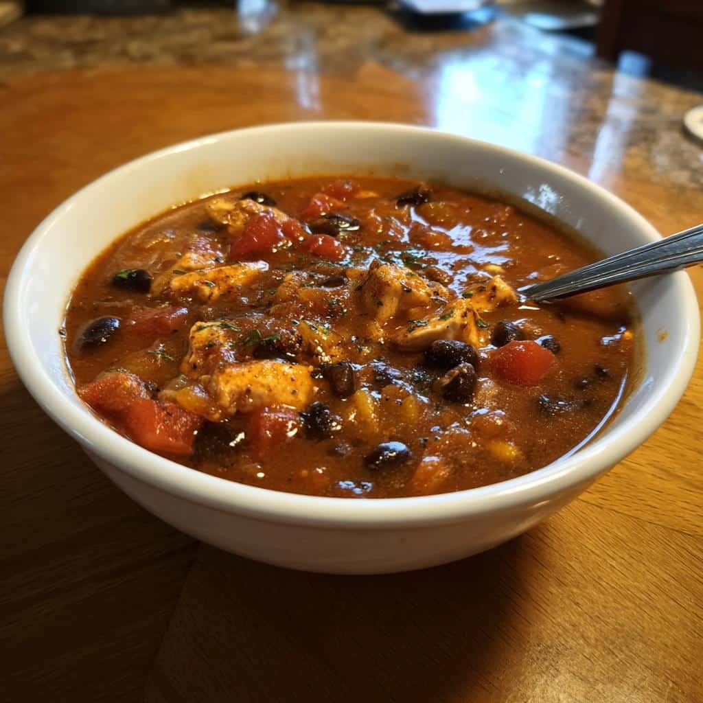Christmas Healthy Chicken Black Bean Chili