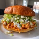 Christmas Healthy Chopped Buffalo Chicken Sandwich