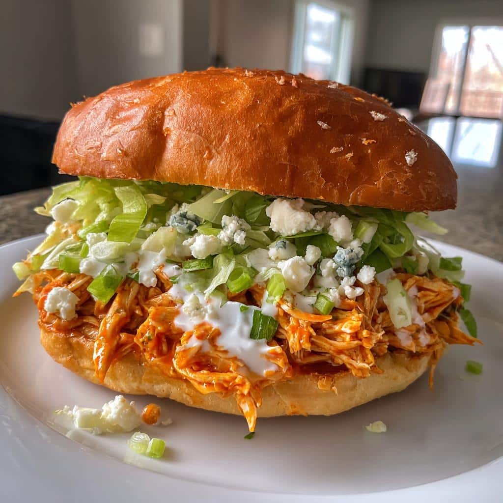 Christmas Healthy Chopped Buffalo Chicken Sandwich