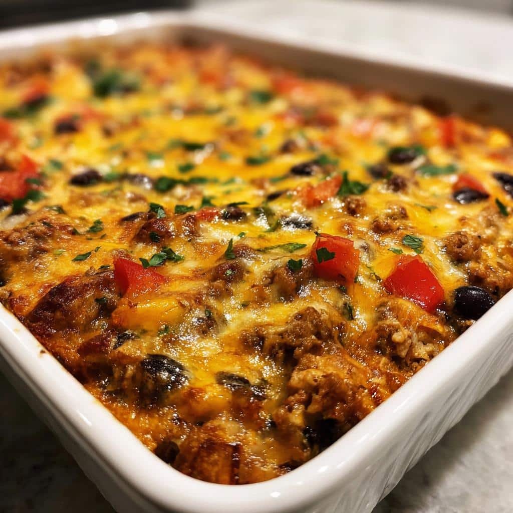 Christmas Healthy Cowboy Casserole (Lower-Calorie)