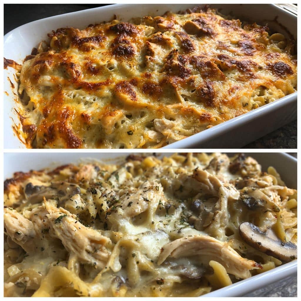 Christmas Healthy Creamy Chicken Tetrazzini Casserole - detail 1