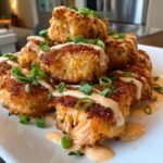Christmas Healthy Crispy Bang Bang Salmon Bites