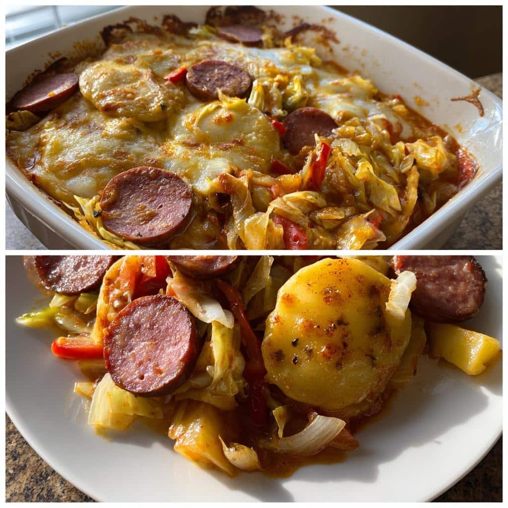 Christmas Healthy Crock pot Pierogi Casserole Dinner with Kielbasa Recipe - detail 1