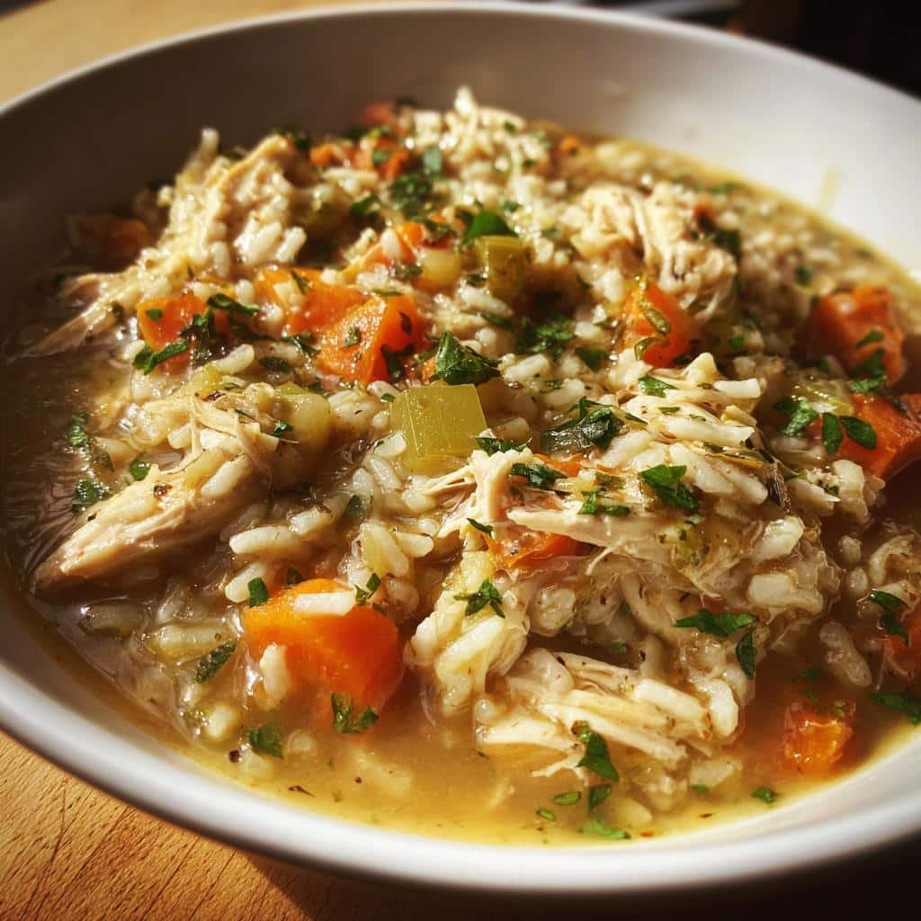 Christmas Healthy CrockPot Chicken and Rice Recipe - detail 1