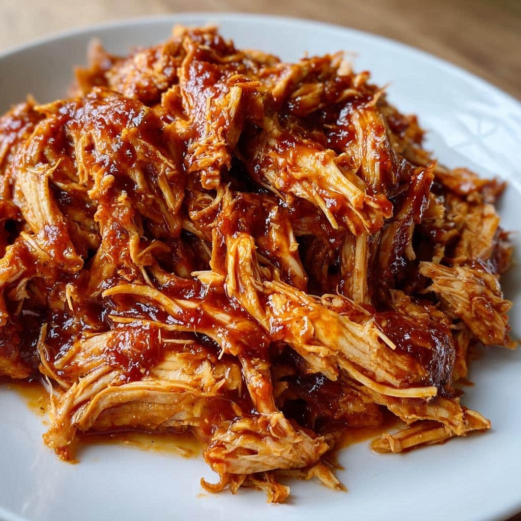 Christmas Healthy Crockpot BBQ Chicken