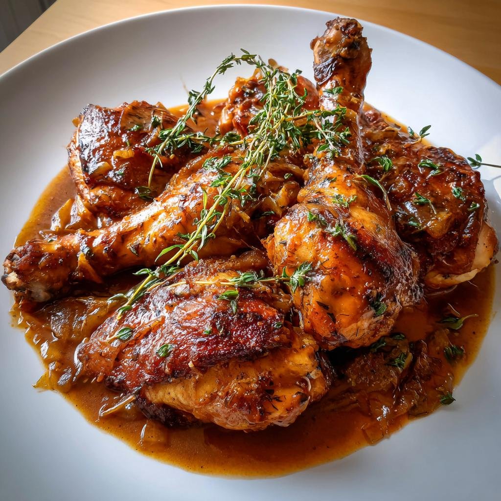 Christmas Healthy Crockpot Smothered Chicken Legs - detail 1