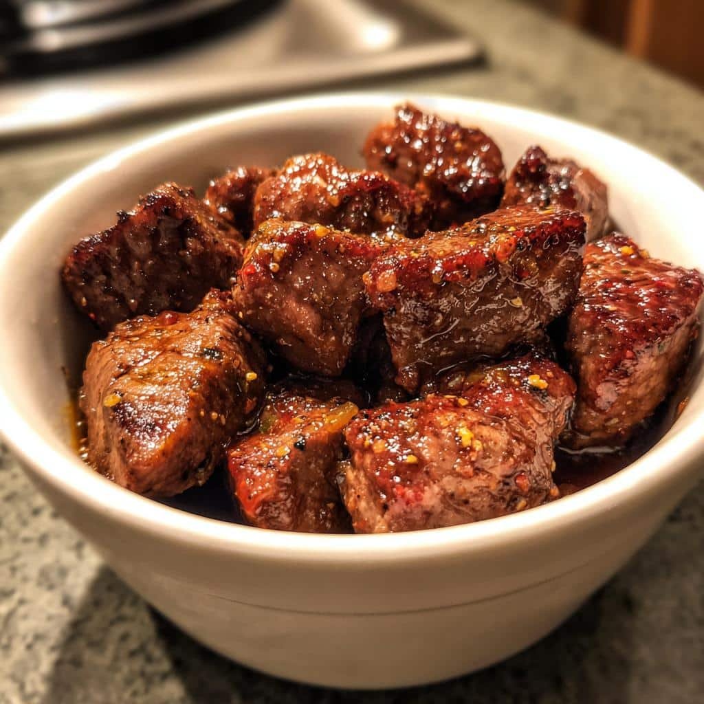 Christmas Healthy Crockpot Steak Bites - detail 1