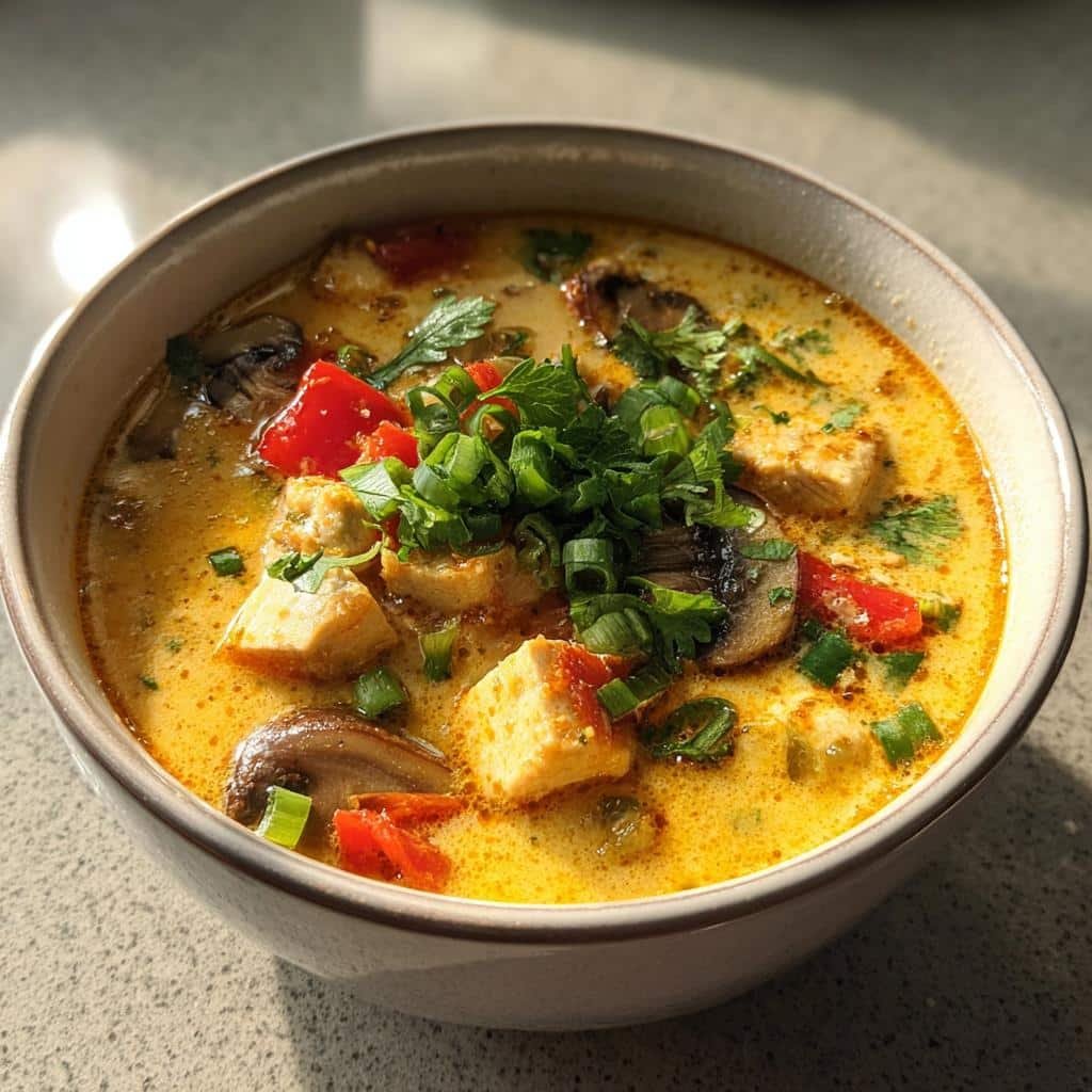 Christmas Healthy Crockpot Thai Coconut Soup
