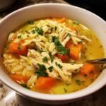 Christmas Healthy Greek Lemon Chicken Orzo Soup
