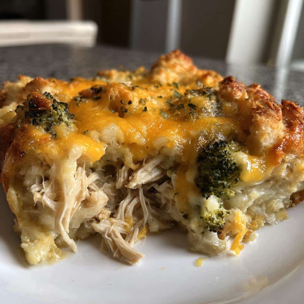 30g Protein Christmas Chicken Broccoli Casserole You'll Crave 4 Christmas Healthy High-Protein Chicken Broccoli Casserole - detail 1