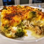 Christmas Healthy High-Protein Chicken Broccoli Casserole