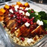 Christmas Healthy Hot Honey Chicken Bowl Meal Prep