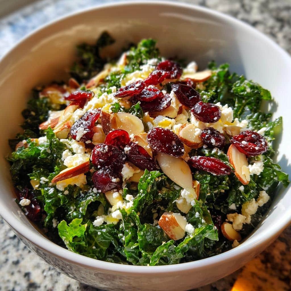 Christmas Healthy Lemon Dijon Kale Salad - detail 1