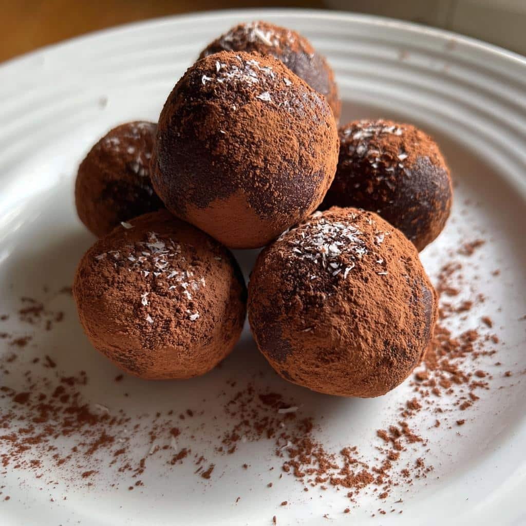 Christmas Healthy Mint Chocolate Fudge Bombs