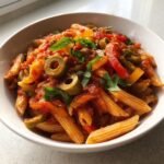 Christmas Healthy One-Pot Mediterranean Tomato Pasta