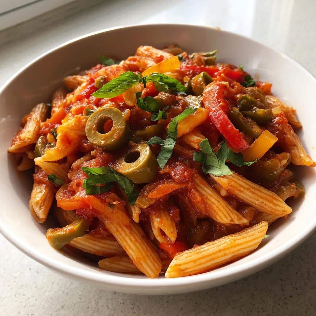 Christmas Healthy One-Pot Mediterranean Tomato Pasta