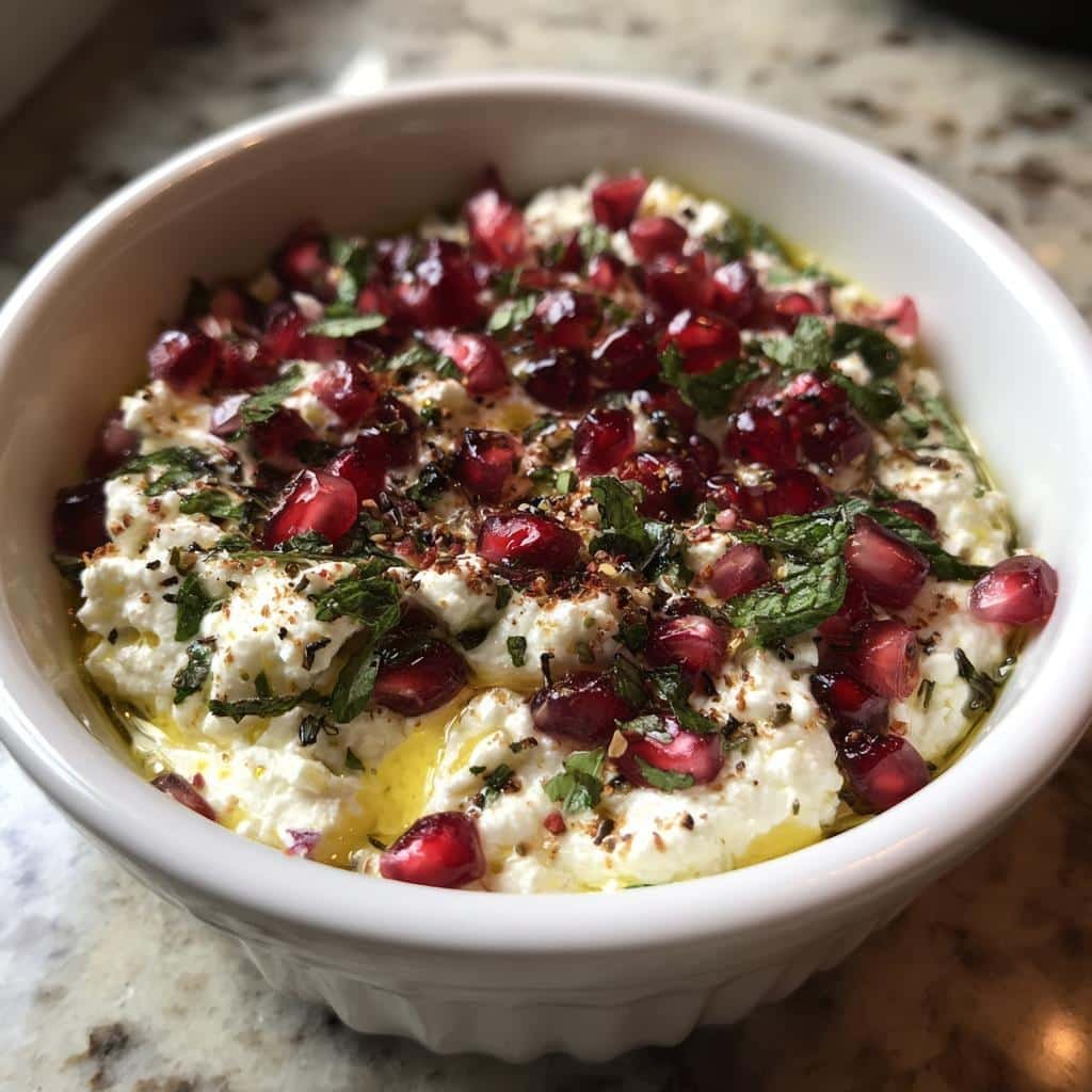 Christmas Healthy Pomegranate Feta Dip - detail 1