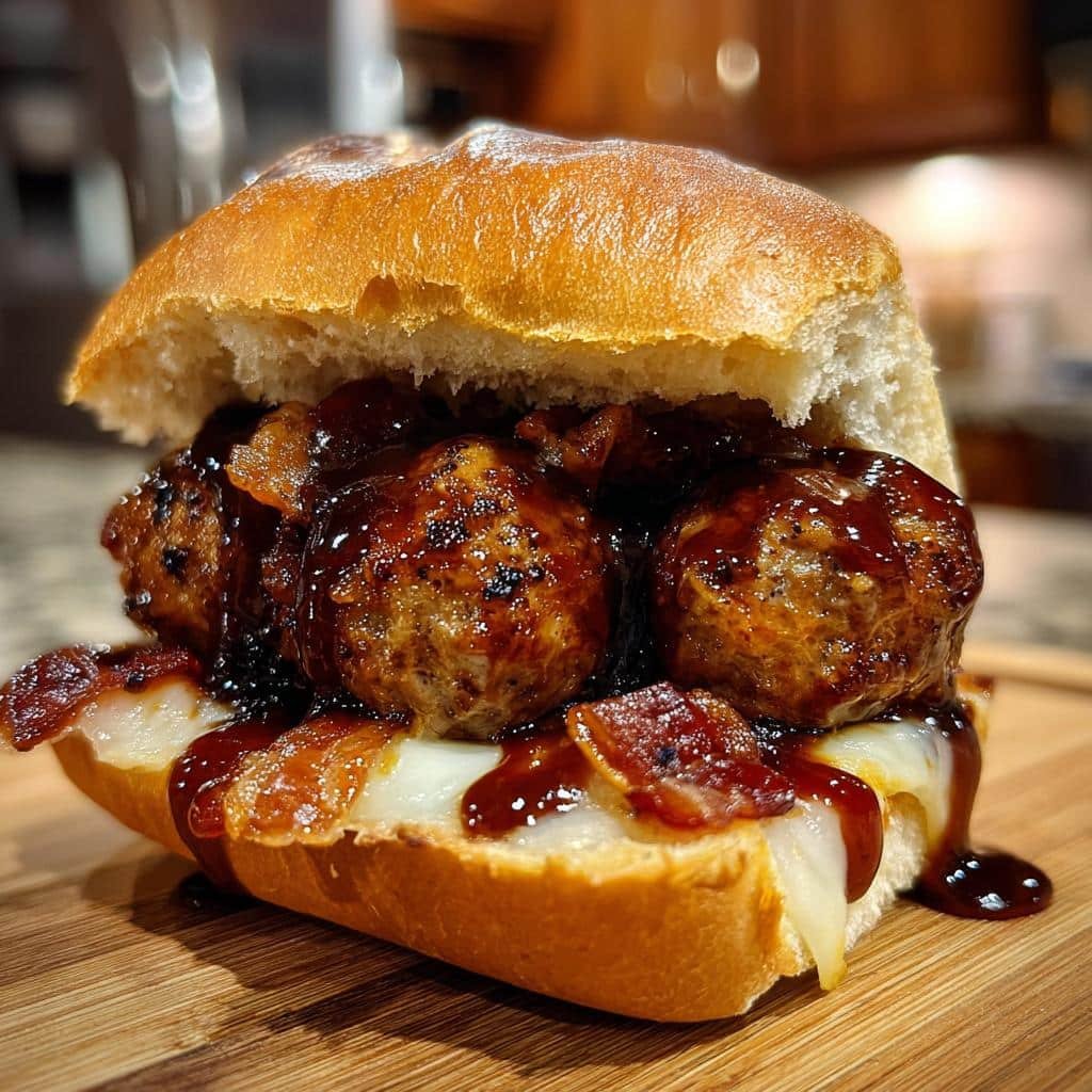 Christmas Healthy Sizzling Bourbon BBQ Dinner Bacon Cheeseburger Meatball Subs