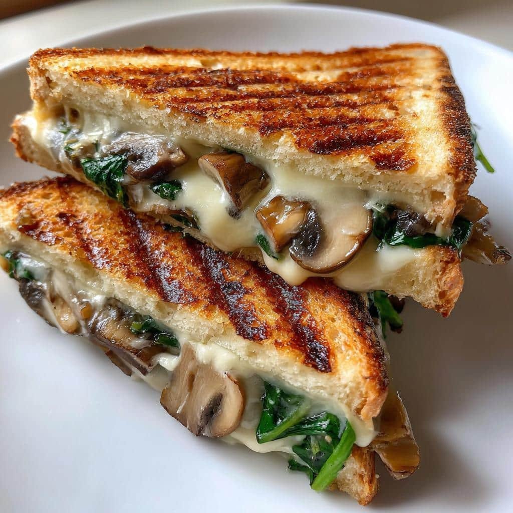 Christmas Healthy Swiss Mushroom Melt Delight