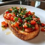 Christmas Healthy Tomato breakfast Basil Garlic Bread