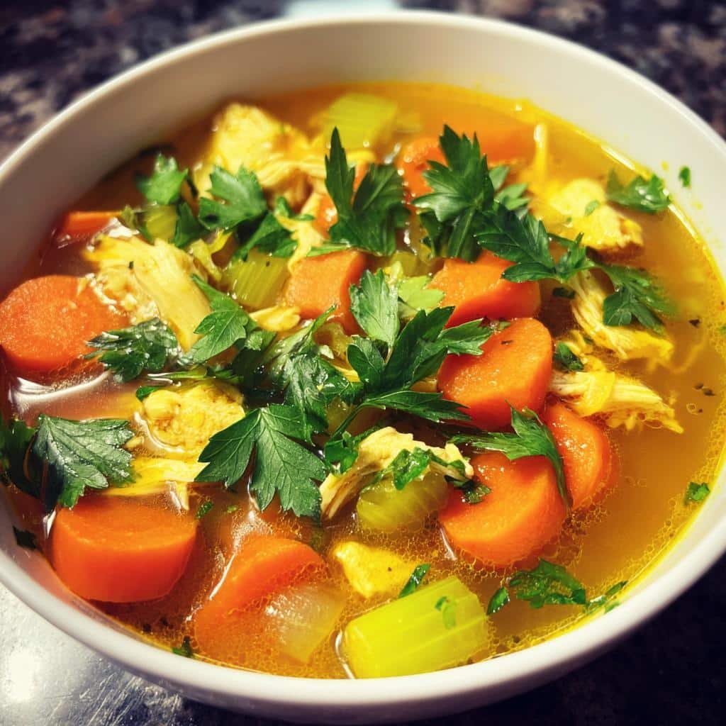 Christmas Healthy Turmeric Ginger Immune Boost Chicken Soup - detail 1
