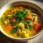 Christmas Healthy Turmeric Ginger Immune Boost Chicken Soup
